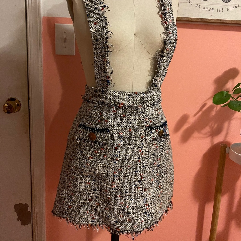 Zara skirt with suspenders